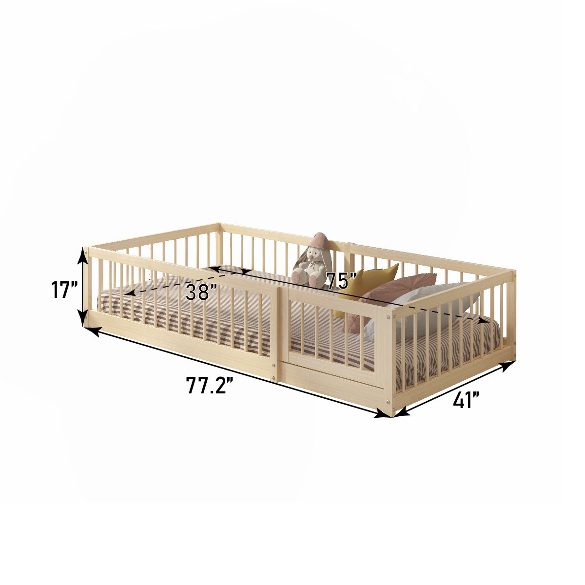 Montessori Dream Raft Floor Bed - Twin