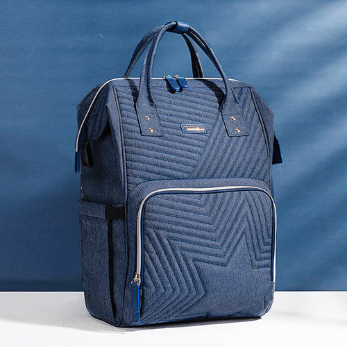 Quilted Diaper Bag Backpack – Stylish, Spacious & Waterproof