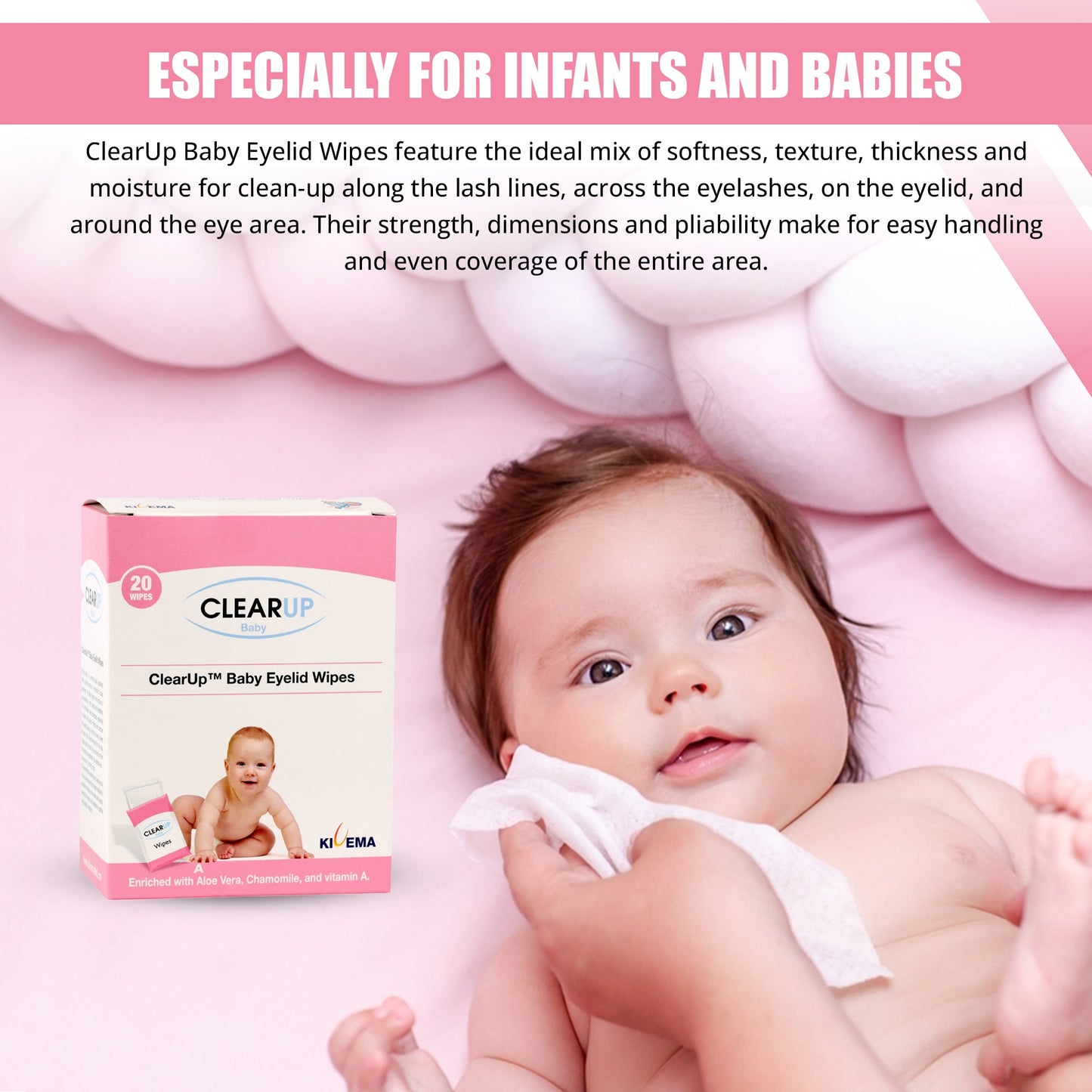Eyelid Wipes - Soothing Care for Delicate Eyes (20-Unit Pack)