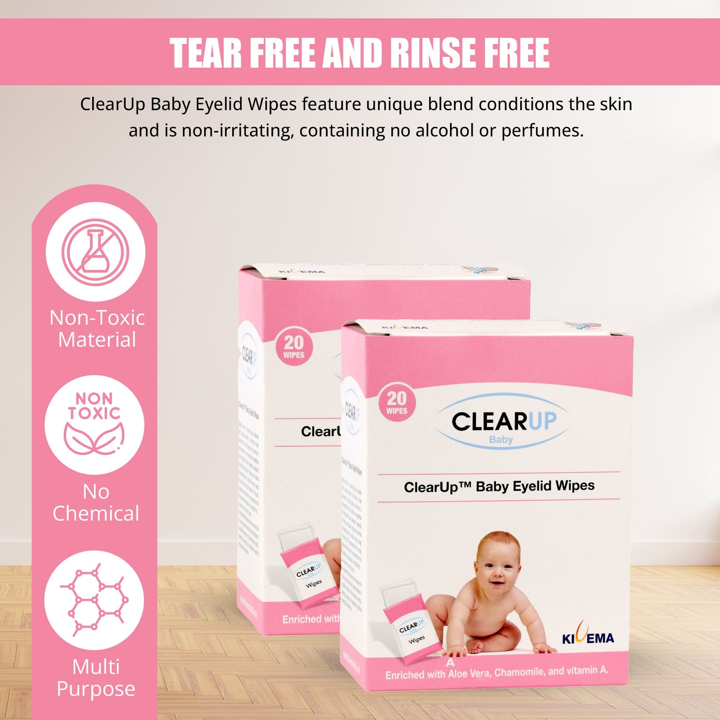 Eyelid Wipes - Soothing Care for Delicate Eyes (20-Unit Pack)