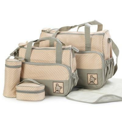 5-in-1 Deluxe Mummy Diaper Bag Set