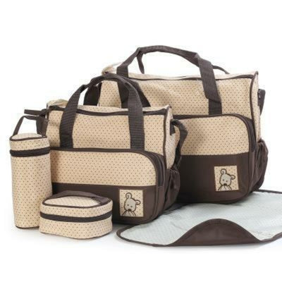5-in-1 Deluxe Mummy Diaper Bag Set