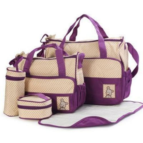 5-in-1 Deluxe Mummy Diaper Bag Set