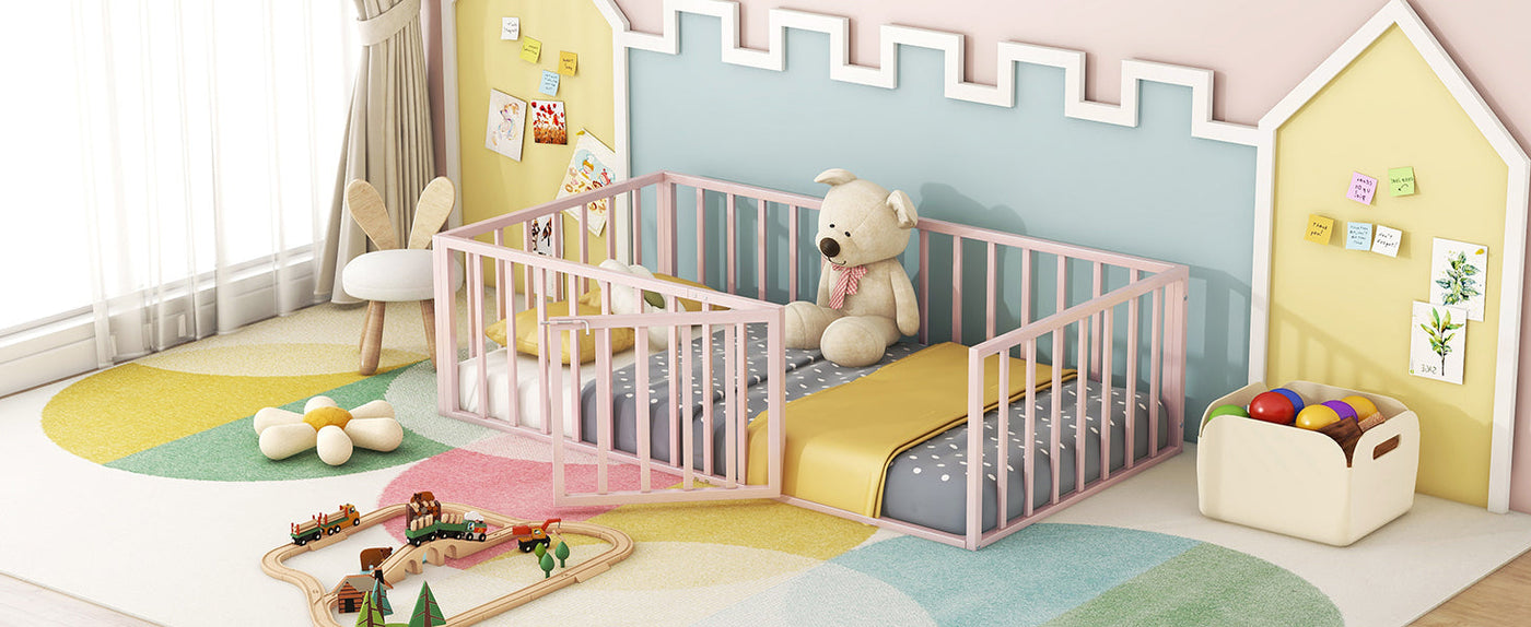 Pink Twin Size Floor Bed