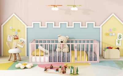 Pink Twin Size Floor Bed