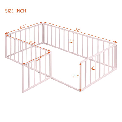 Pink Twin Size Floor Bed