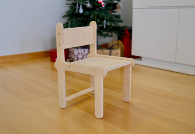 Foldable Montessori Climbing Triangle Set with Portable Table