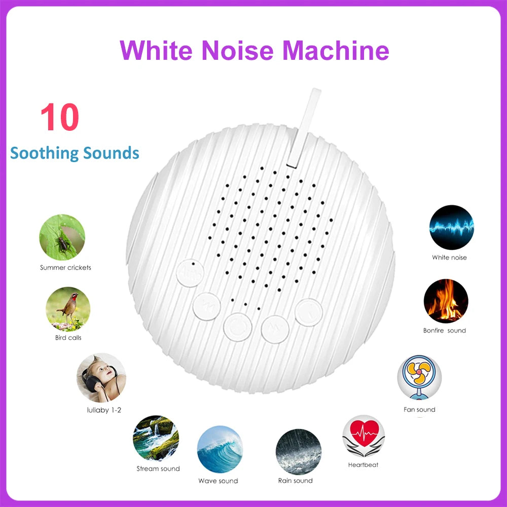 White Noise Sleep Machine – Portable Soothing Sound Machine
