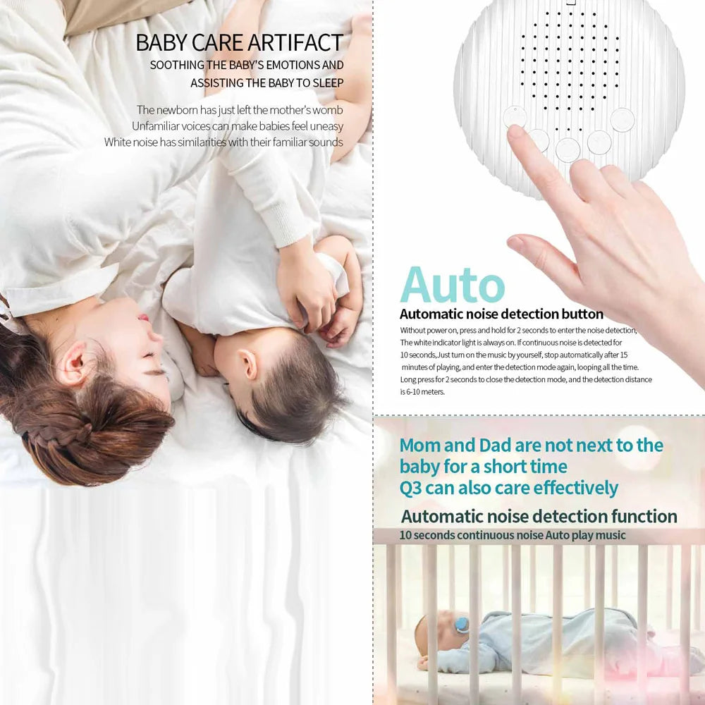 White Noise Sleep Machine – Portable Soothing Sound Machine