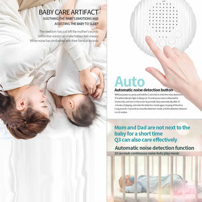 White Noise Sleep Machine – Portable Soothing Sound Machine