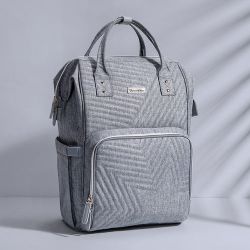Quilted Diaper Bag Backpack – Stylish, Spacious & Waterproof