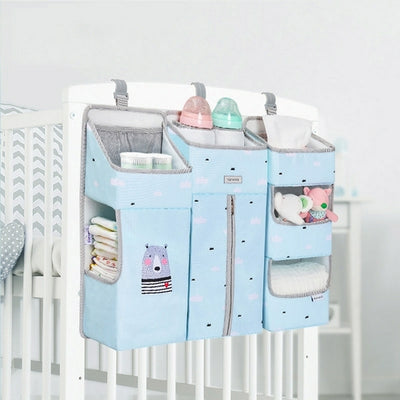 3-in-1 Bedside Crib Organizer & Nursery Caddy