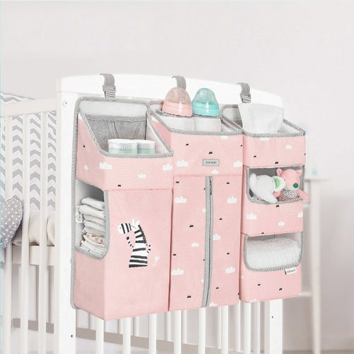 3-in-1 Bedside Crib Organizer & Nursery Caddy