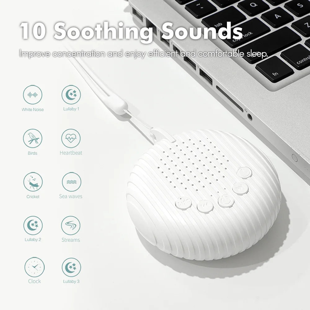 White Noise Sleep Machine – Portable Soothing Sound Machine