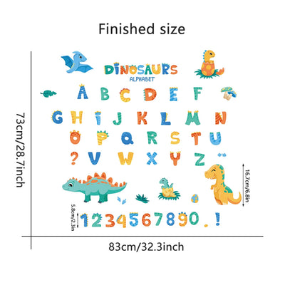 Dino Alphabet Nursery Wall Decals
