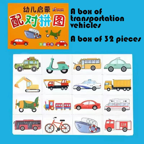 32 Pcs Enlightenment Card Matching Puzzle