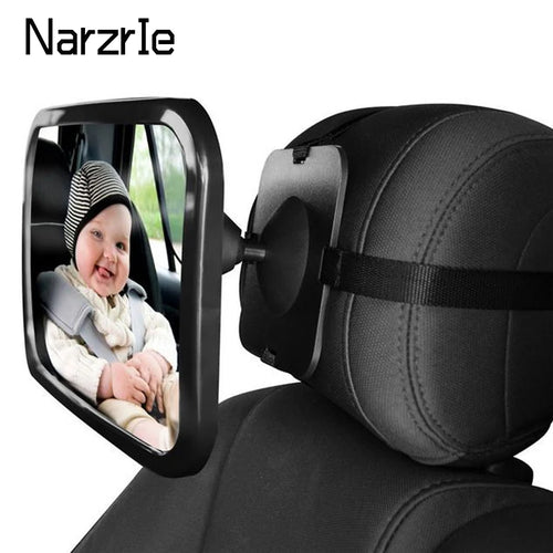 Adjustable Baby Car Mirror – Rear-Facing Headrest Mount