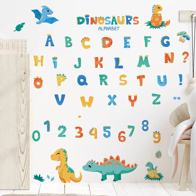 Dino Alphabet Nursery Wall Decals