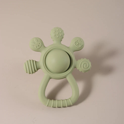 Silicone Palm Rattle Teether