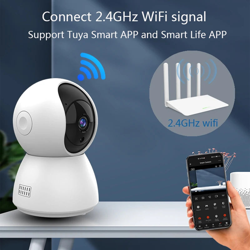 HD 4MP Tuya Smart Mini WiFi Camera Surveillance Camera