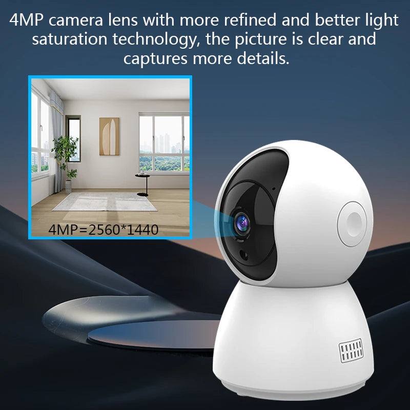 HD 4MP Tuya Smart Mini WiFi Camera Surveillance Camera