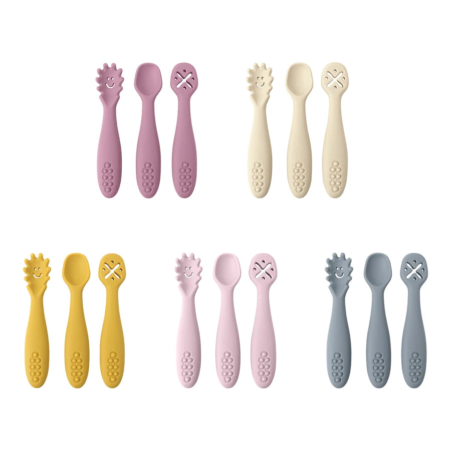 3PCS Cute Baby Utensils Set