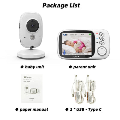 TakTark 3.2 Inch Wireless Video Baby Monitor With Lullabies