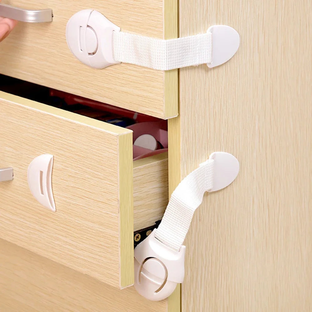 10pcs Child Safety Cabinet Lock – Baby Proof Drawer & Door Protector