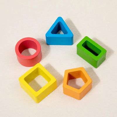 Montessori Wooden Sorting & Stacking Toy