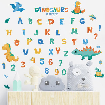 Dino Alphabet Nursery Wall Decals