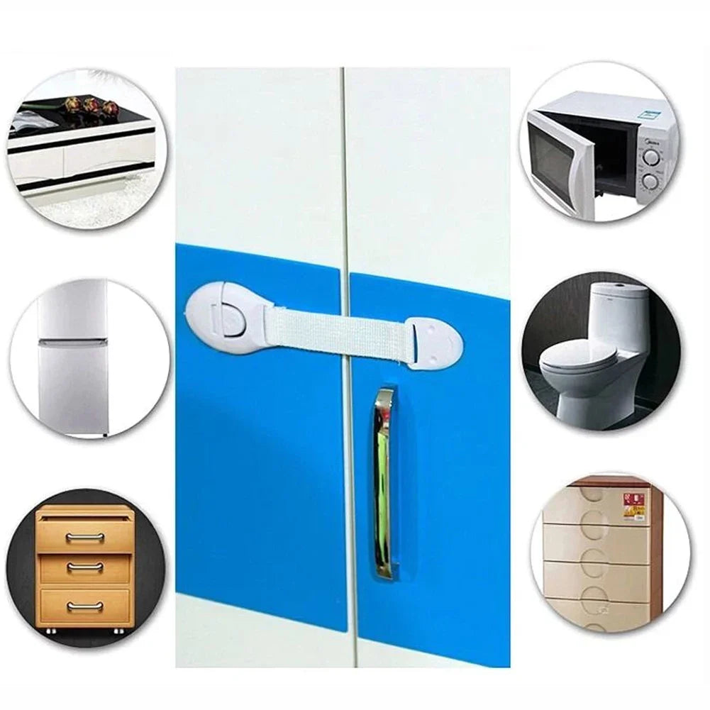 10pcs Child Safety Cabinet Lock – Baby Proof Drawer & Door Protector