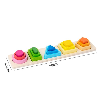Montessori Wooden Sorting & Stacking Toy