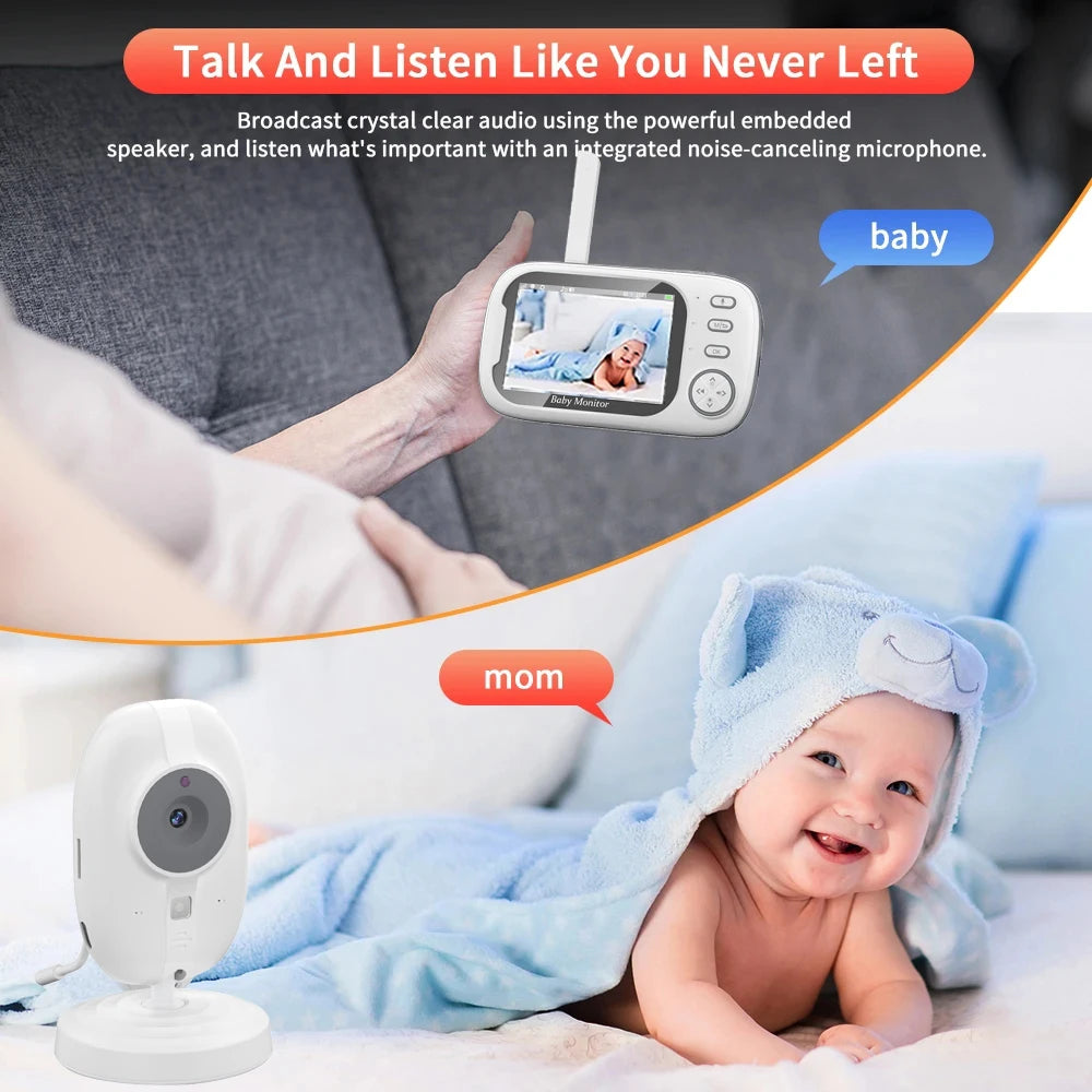 Baby Monitor with VOX, Night Vision & Two-Way Audio