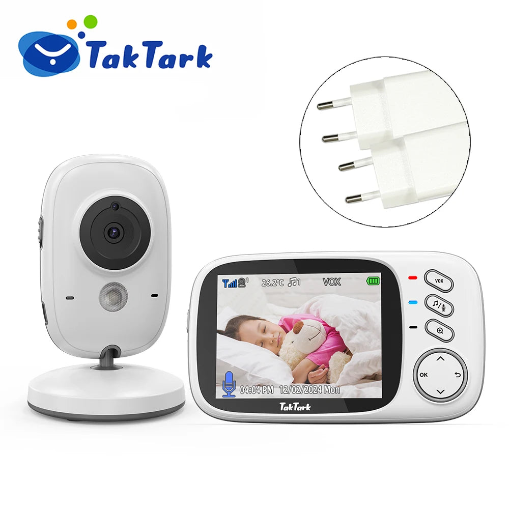TakTark 3.2 Inch Wireless Video Baby Monitor With Lullabies