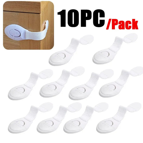 10pcs Child Safety Cabinet Lock – Baby Proof Drawer & Door Protector