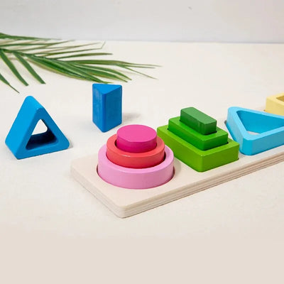Montessori Wooden Sorting & Stacking Toy