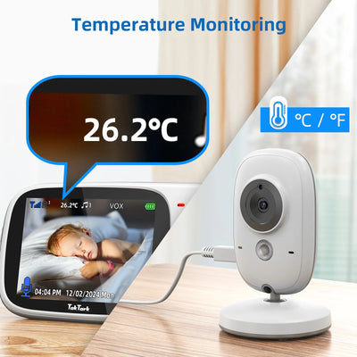 TakTark 3.2 Inch Wireless Video Baby Monitor With Lullabies