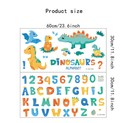 Dino Alphabet Nursery Wall Decals