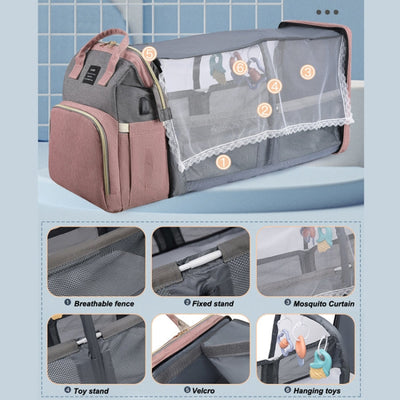 Diaper Bag with Changing Station, Foldable