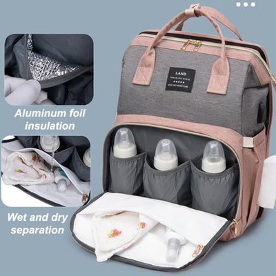 Diaper Bag with Changing Station, Foldable