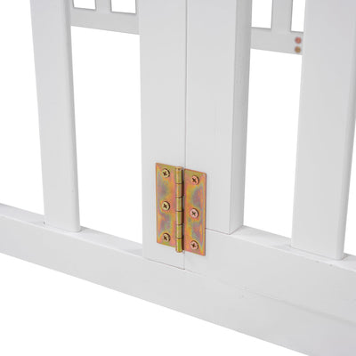 Twin Size Montessori Floor Bed with Fence & Door