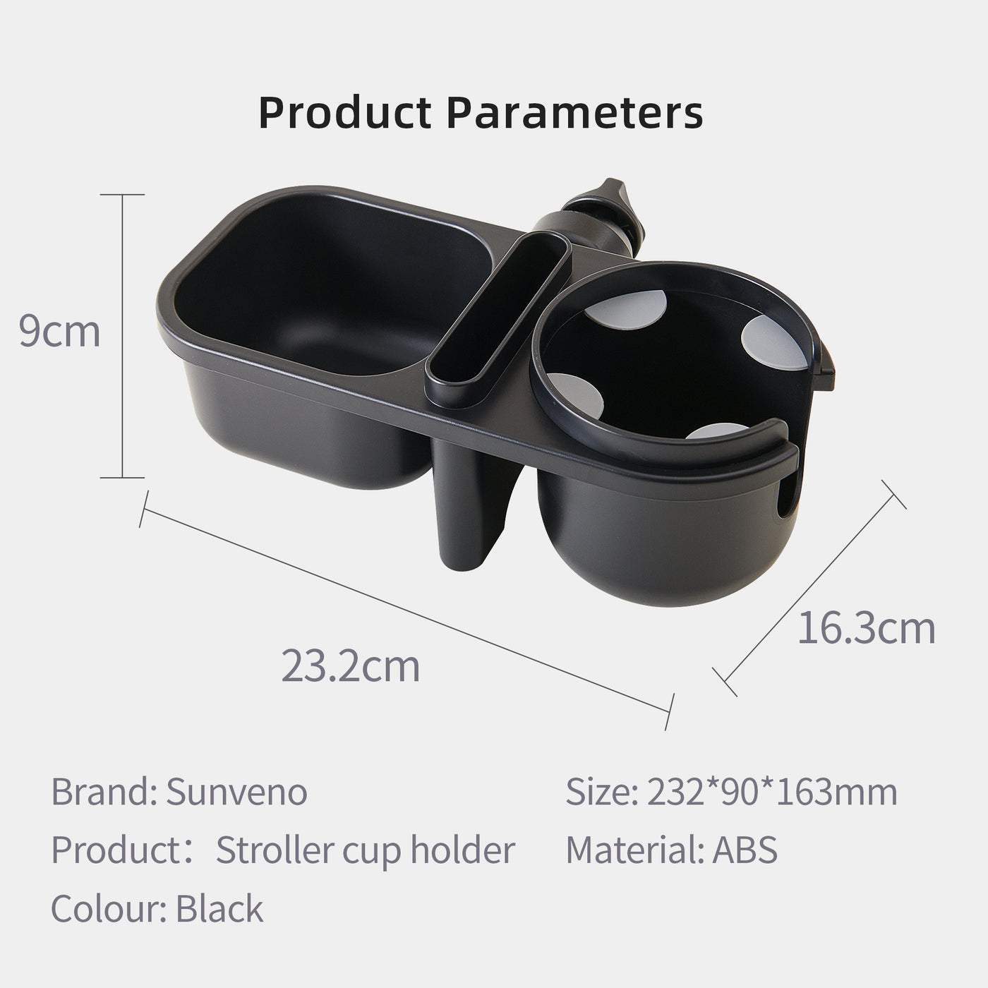 Baby Stroller Cup Holders 3 in 1