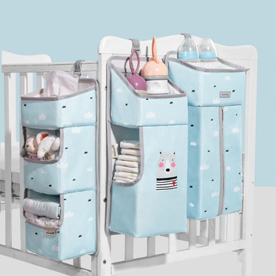 3-in-1 Bedside Crib Organizer & Nursery Caddy