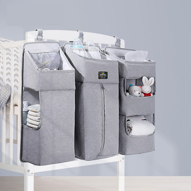 3-in-1 Bedside Crib Organizer & Nursery Caddy
