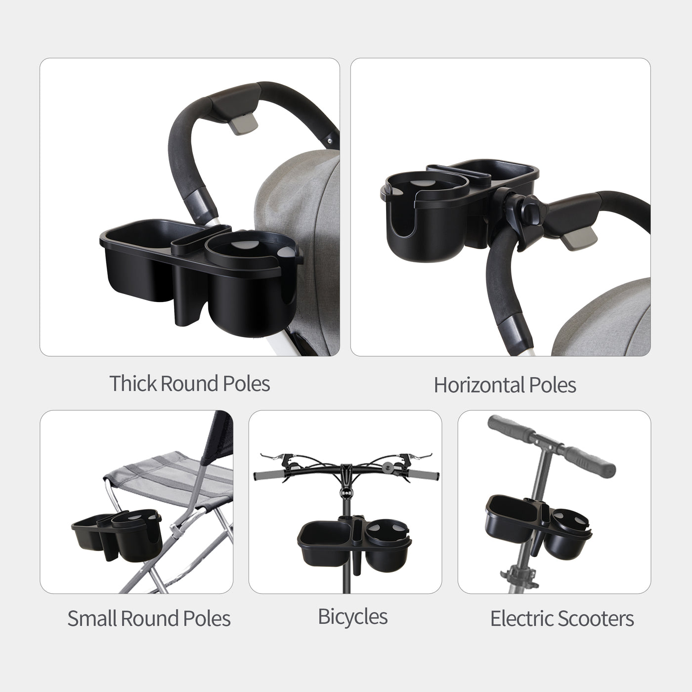 Baby Stroller Cup Holders 3 in 1