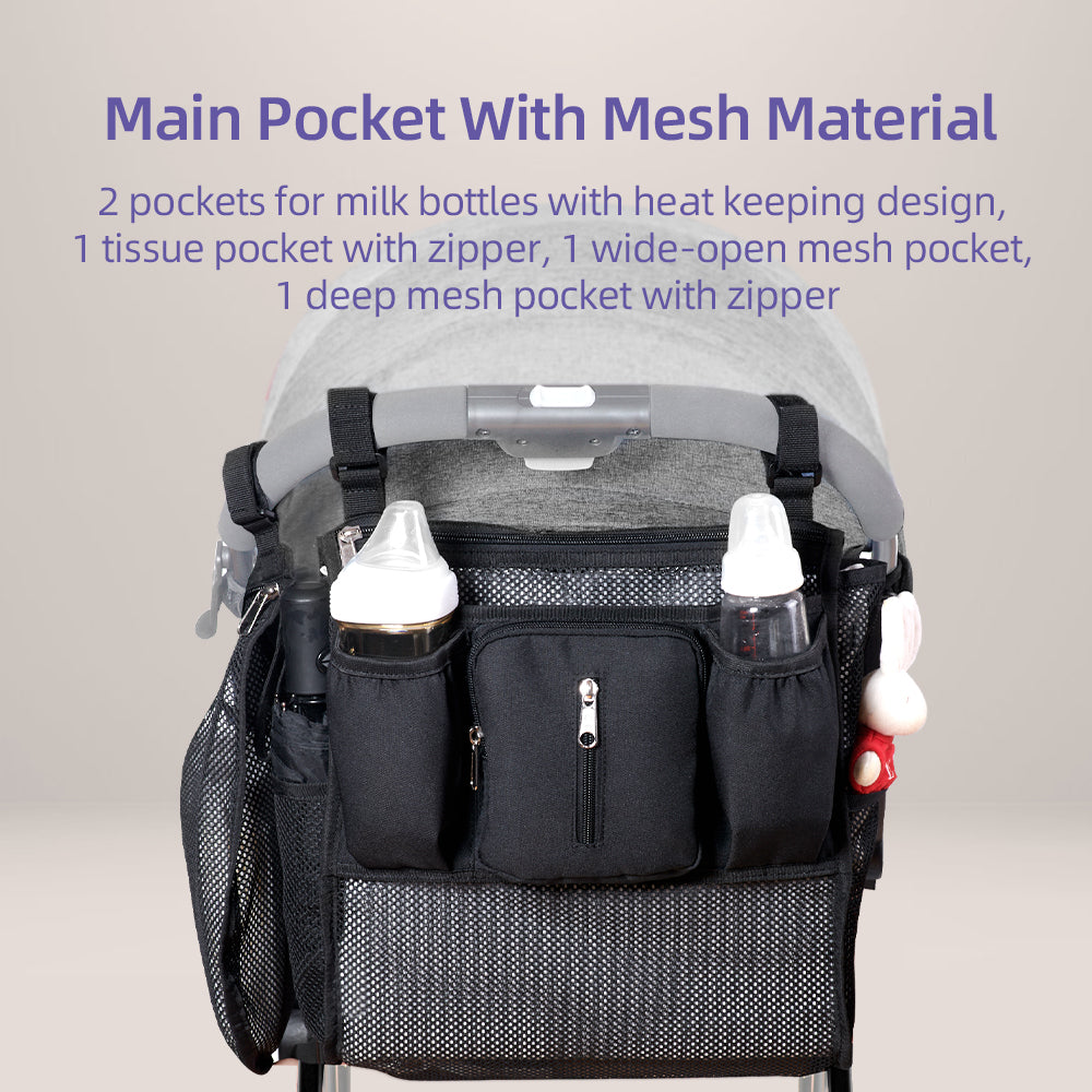 Mesh Stroller Organizer – 2-Piece Set