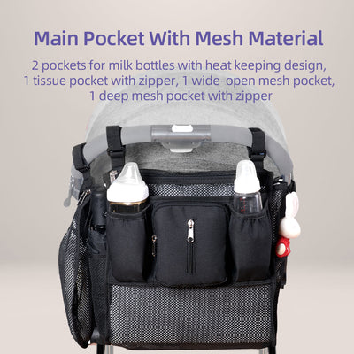 Mesh Stroller Organizer – 2-Piece Set