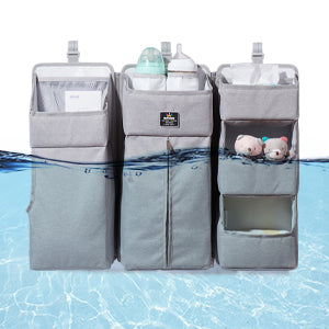 3-in-1 Bedside Crib Organizer & Nursery Caddy