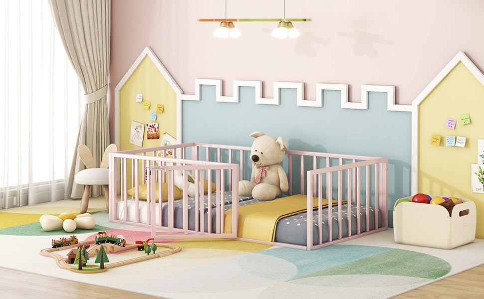 Pink Twin Size Floor Bed