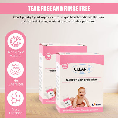 Eyelid Wipes - Soothing Care for Delicate Eyes (20-Unit Pack)